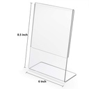 ACRYLIC LEAFLET T-Stand A5 , Transparent