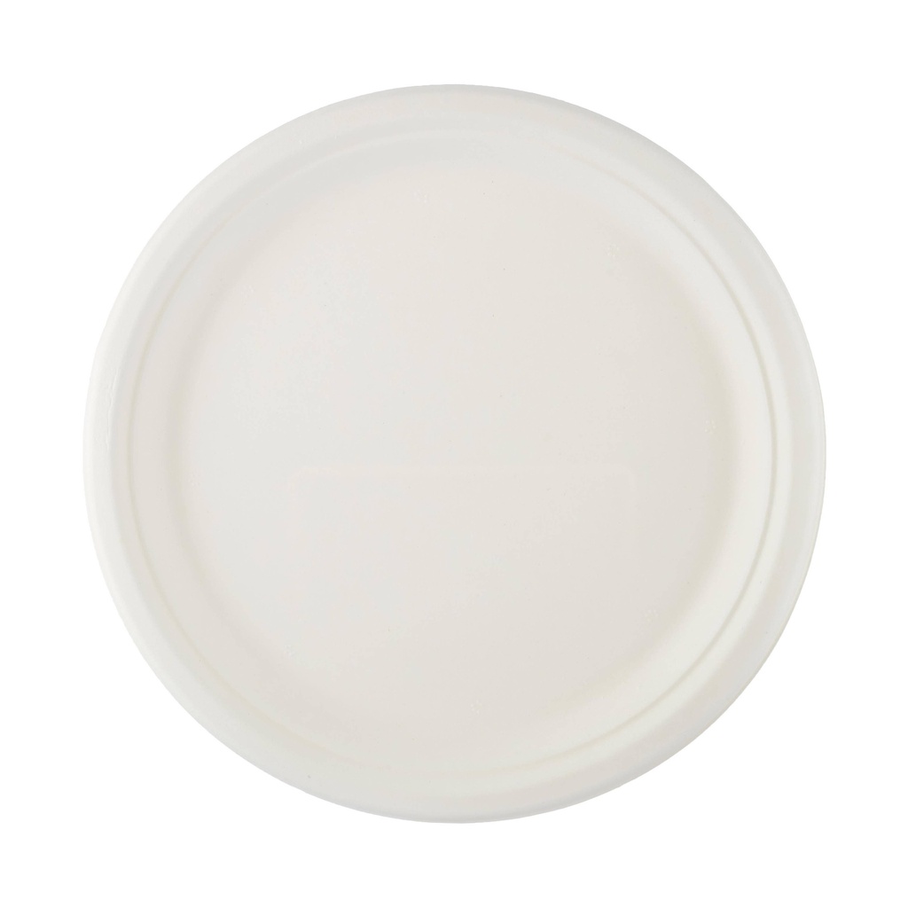 Hotpack Heavy Duty Biodegradable Paper Plate - Round, 10", White (Pack of 500)