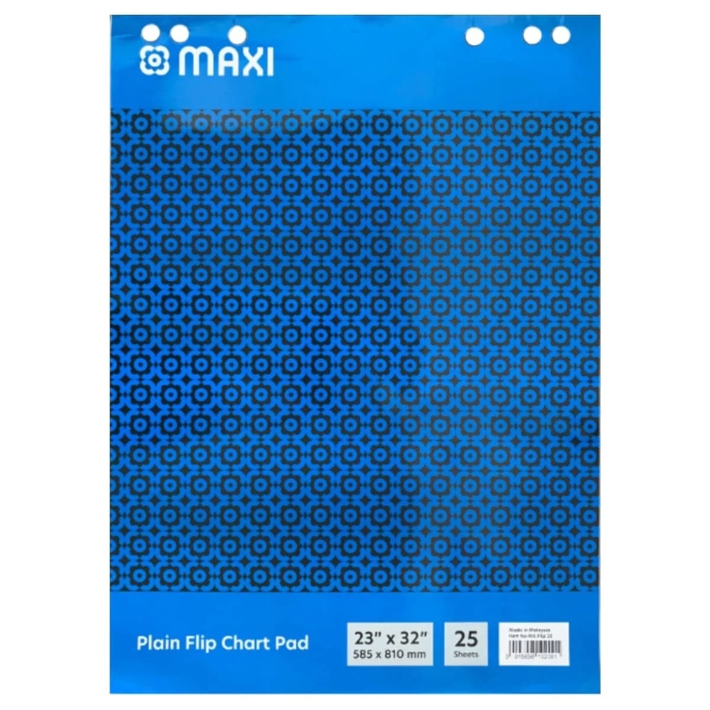 MAXI Flip Chart Pad-Plain (23x32) (585 X 810 MM) , 25 sheets