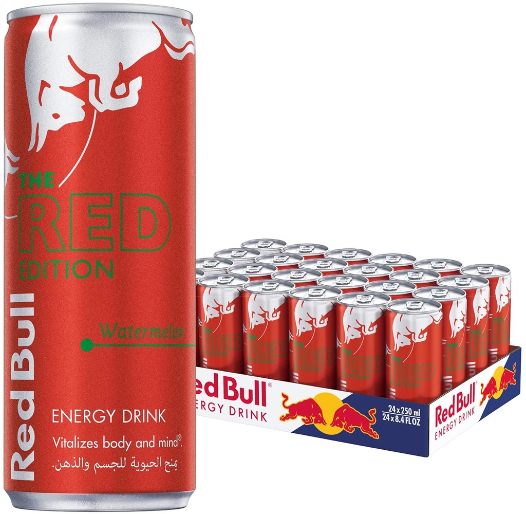 Red Bull Red Edition Energy Drink, 24 Cans x 250ml
