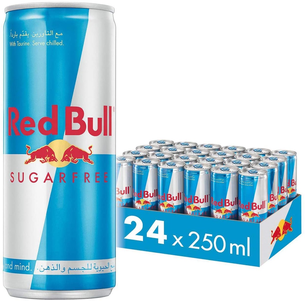 Red Bull Sugar Free Energy Drink, 24 Cans x 250ml