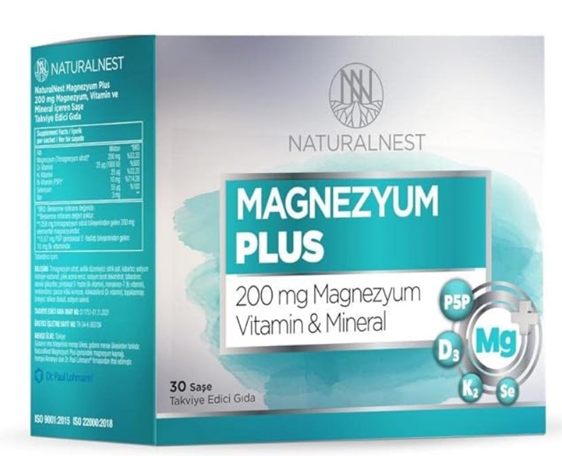 NaturalNest Magnesium Plus 200mg, 30 Tablets