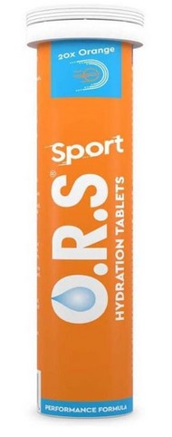 ORS Sport Hydration Soluble Orange Flavour Tablets (Pack of 24)