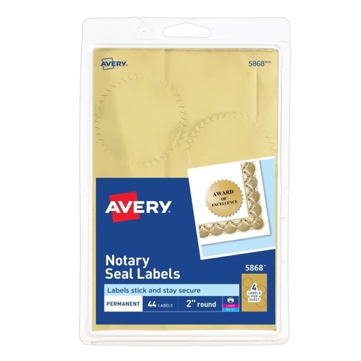 Avery® Notary Seal Labels (44 Total Labels)