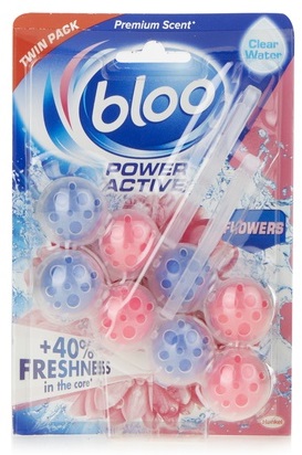 Bloo Power Active Flowers Rim Block Toilet Cleaner 50g