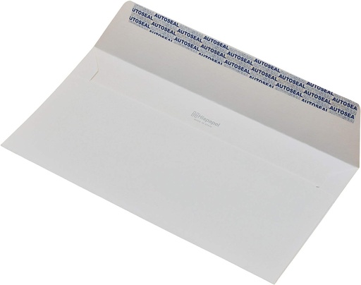 Hispapel 55219 Peal & Seal White Envelope ,115x225 mm (Box of 500) , (DL) Cheque size