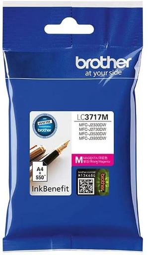 Brother Genuine LC3717M High Yield Magenta Printer Ink Cartridge