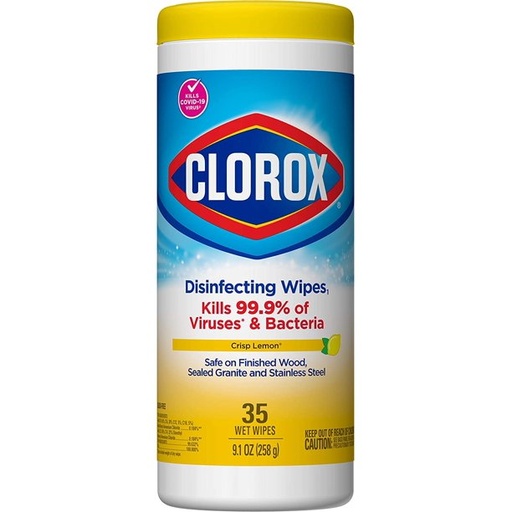 Clorox Disinfecting Wipes Crisp Lemon 35 Count