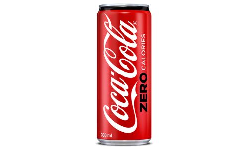 Coca-Cola Zero Soft Drink, Can 330ml (Pack of 6)