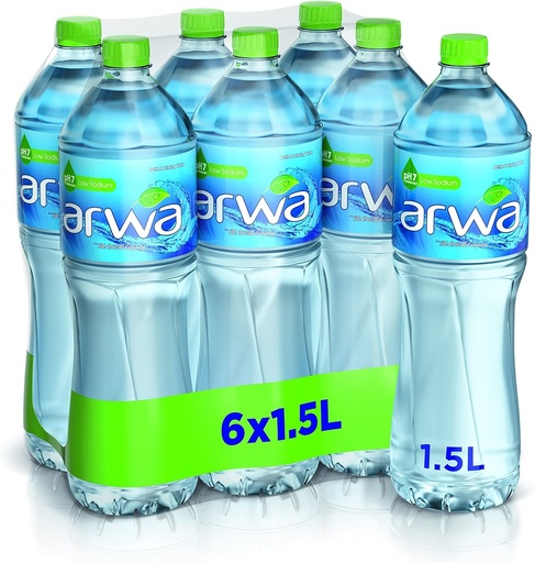 Arwa Mineral Water - 1.5L Bottle, (Pack of 6)