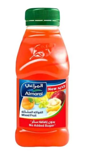 Almarai 100% Assorted Fruit Juice - No added Sugar, 200ml Bottle (Case of 24)