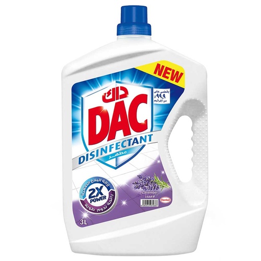 Dac 2x Power Disinfectant Multi-Purpose Cleaner Lavender 3L