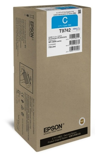Epson T9742 Cyan Ink Cartridge WorkForce Pro WF-C869R
