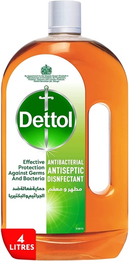 Dettol Original Anti-Bacterial Antiseptic Disinfectant 4L