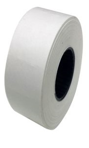 Double Line Pricing Label Roll - 21 x 12mm, White, 1000 Labels/Roll (Pack of 10)