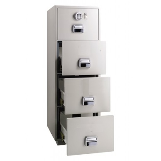Eagle SF-680-4TKK 4-Drawer Fire Resistant Filing Cabinet Key Lock