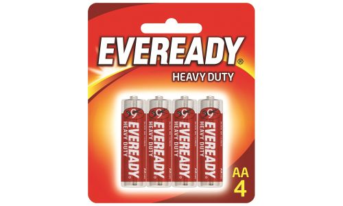 Eveready Battery AA Red (Pack of 4)