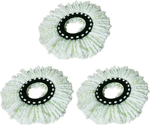 Generic Replacement/Refill Spin Mop Heads , Round (Pack of 3)