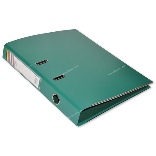 FIS FSBF4PGRFN10 PP Box File with Fixed Mechanism - 4cm, F/S, Green