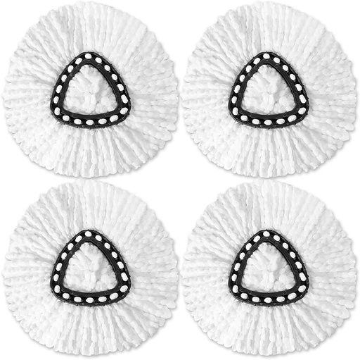 GENERIC Spin Mop Replacement Head, Triangle ( Pack of 4)