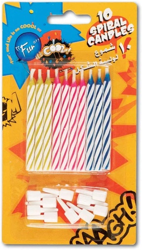 GENERIC Birthday Candle Multicolour 10pieces