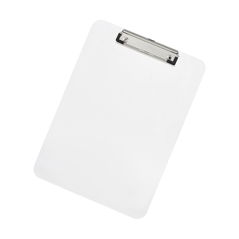 FIS FSCB0402WH PVC Clip Board , Single, A4  ( White)