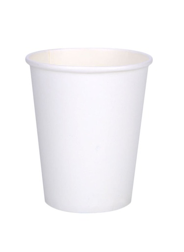 ADY Heavy Duty Disposable Paper cups 8oz , White (Pack of 50)