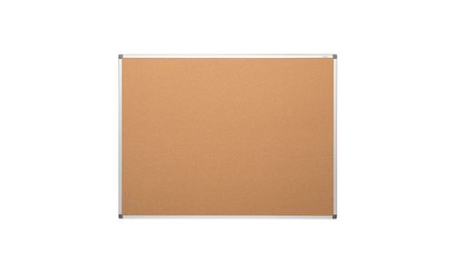 FIS FSGN90120CM Cork Board With Aluminum Frame, 90 x 120cm