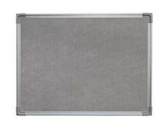 FIS FSGN90120RGY Fabric Board with Aluminium frame - GREY  90x120cm