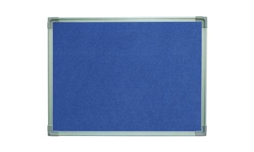 FIS FSGNF90120BL Fabric Board With Aluminium Frame 90 x 120 cm Blue