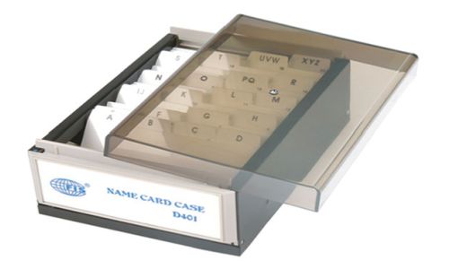 FIS FSNCD401 Business Card Case/Box , 400 cards capacity