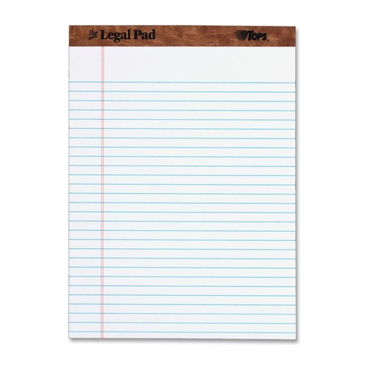FIS FSPD50A4W Legal Pad - A4, White, 50 Sheets (Pack of 10)