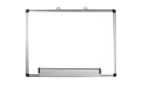 FIS FSWB90120CM Magnetic Whiteboard with Aluminium Frame, 90 x 120 cm