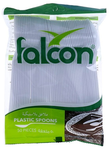 Falcon Teaspoon, White ,50 Pieces  ( Case of  40)