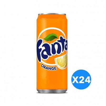 Fanta Orange 330ml (Pack of 24 in Cans)