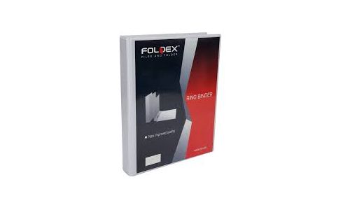 Foldex RB404 4-Ring Presentation Binder, 1.5 Inch (38mm) ,White