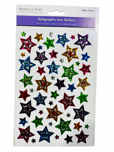 Forever In Time S0041B Holographic Icon Sticker Stars