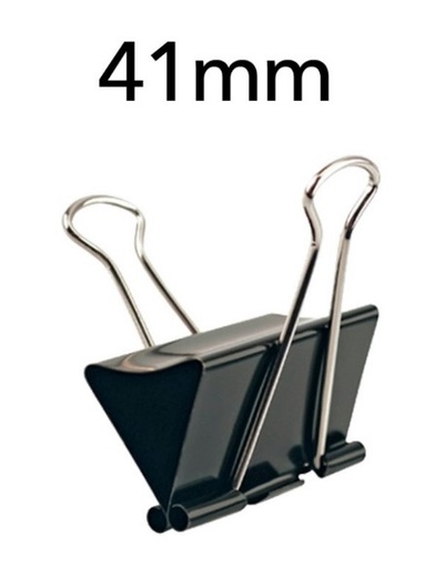 TEX DC109 Binder Clips , 41mm ( Pack of 12)