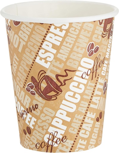 Hotpack PHDC6P5HP Heavy Duty Papers cup , 6.5oz , Printed  ( 50pcs) Case of  20