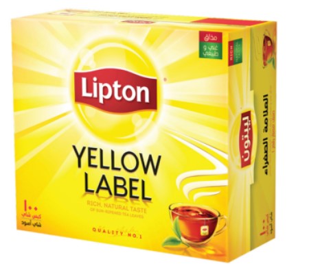 Lipton Yellow Label Black Tea - Catering, 2g, 100 Bags