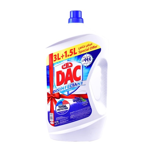 DAC Disinfectant 2x Lavender 3L +1.5L Extra (Special Offer)