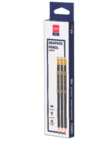 Deli U200 00 Mate Graphite Pencil, HB (Pack of 12)