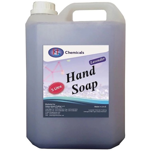 HYGIENE SYSTEM LQ02 Anti Bacterial Hand Soap , 5 liters , Lavender