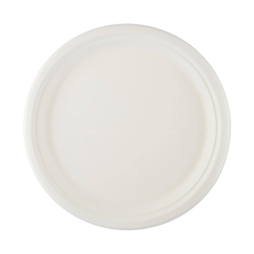Hotpack Heavy Duty Biodegradable Paper Plate - Round, 10", White (Pack of 500)