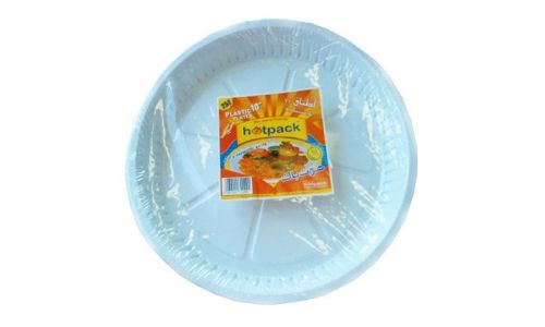 Hotpack Plastic Plate 9", 25 Plates (Case of 20)