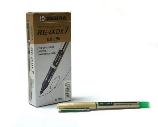 Zebra DX7 Roller Ball Pen - Fine, 0.7mm, Green
