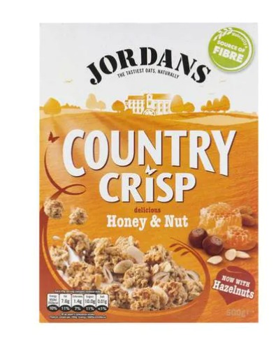 Jordans Country Crisp Honey And Nuts , 500g