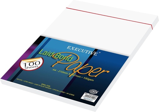 FIS FSPA100MWH Laid Paper – 100gsm, A4, Moon Beam White, 100 Sheets / Pack ( for Certificates)