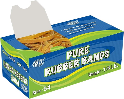 FIS FSRB64 Pure Rubber Band - Size 64, 1/4 lb.