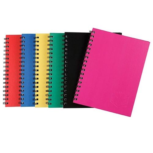 FIS FSNBSA5NASST Spiral Notebook-A5-Assorted Color (Pack of 5)